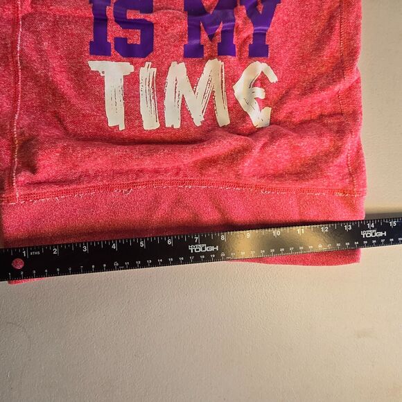 Lorna Jane Hoodie Women's XS Pink Run Time Is My Time Quarter Zip Pockets - Picture 13 of 16